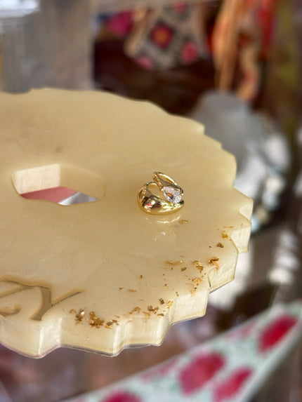 Damla Taşlı 2'li Görünüm Earcuff Kıkırdak Küpe 1 Adet