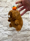 Sakız Şişiren Peluş Kapibara Anahtarlık Charm Aksesuar