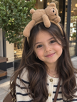 Pofuduk Ayıcıklı Peluş Taç Toka