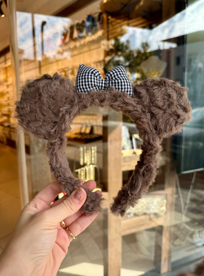 Peluş Kulaklı Fiyonk Taç Toka