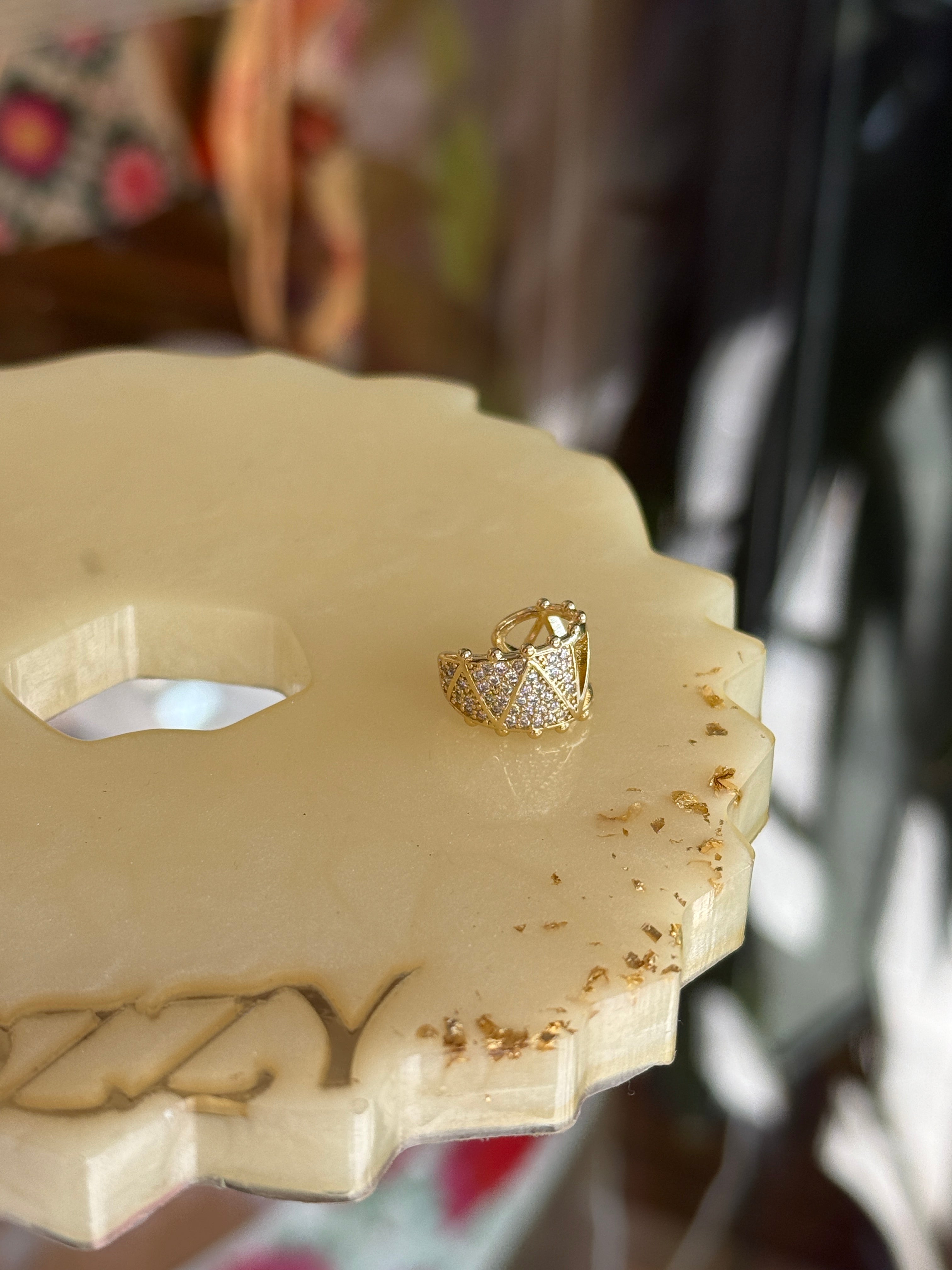 Gömme Taşlı Zigzag Model Earcuff Kıkırdak Küpe 1 Adet