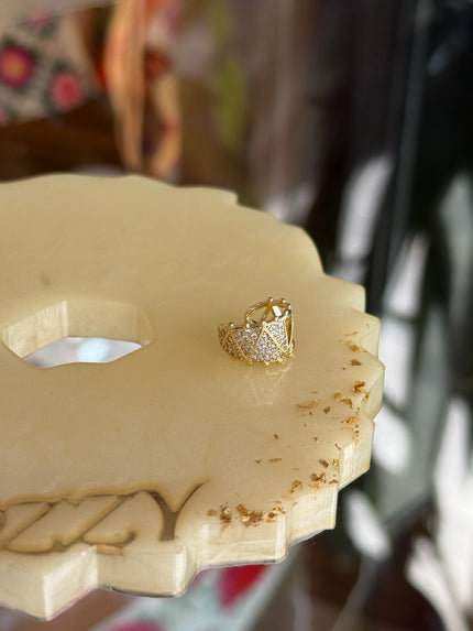 Gömme Taşlı Zigzag Model Earcuff Kıkırdak Küpe 1 Adet