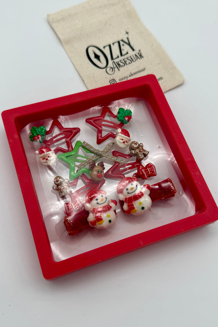 Yılbaşı Kutulu Set Toka Noel Baba Model