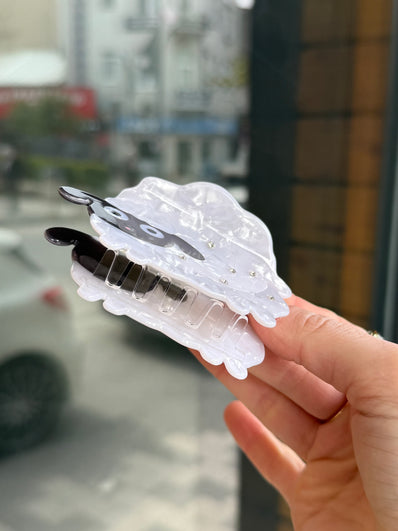 Sedefli Kuzu Model Asetat Sağlam Mandal Toka