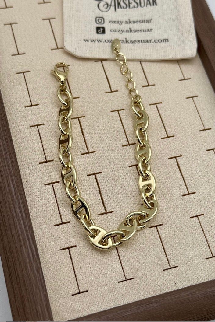 VIP Badem Model Zincir Bileklik 20 + 3 cm 14K