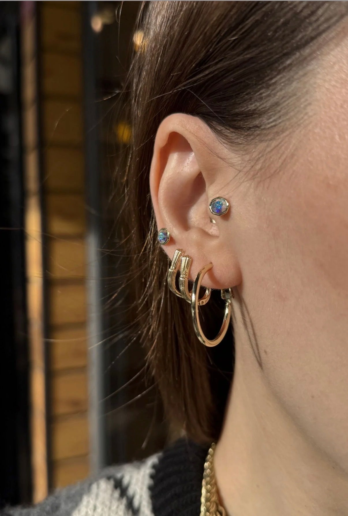 VIP İnce Sade Halka Küpe 2,5 cm 14K