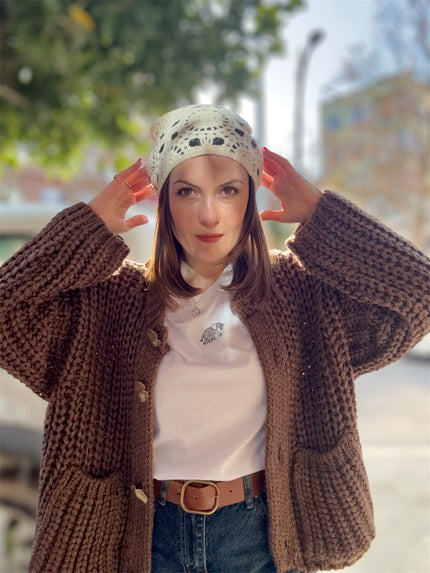 Örme Üçgen Model Bandana Toka