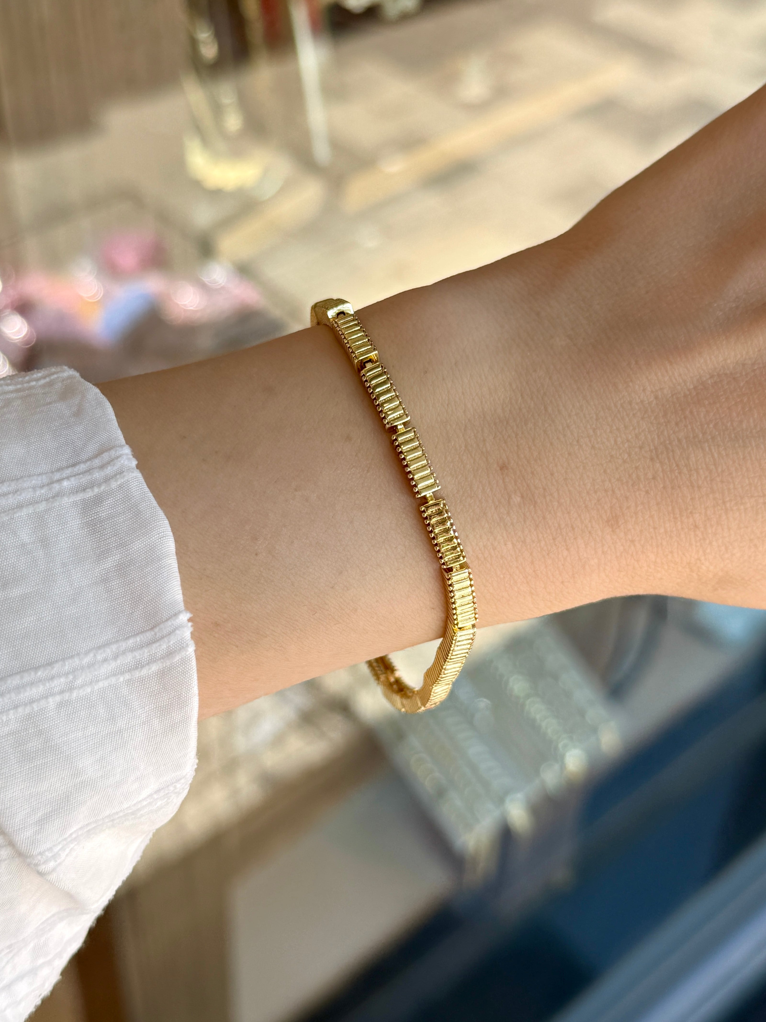VIP Tırtıklı Ajda Bileklik 17 + 2 cm