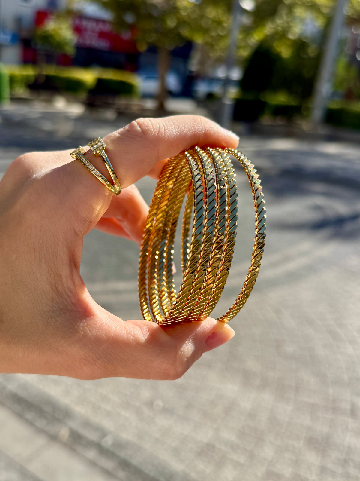 Çelik Burma Ajda Bilezik Bileklik 65 mm