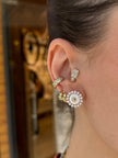 VIP Üzeri Yuvarlak Taş İşlemeli Earcuff Kıkırdak Küpe 1 Adet