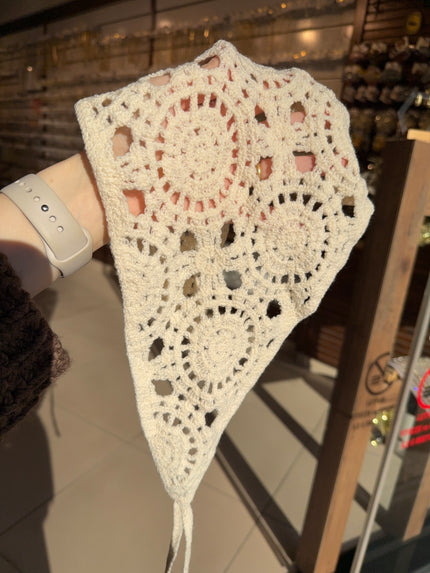Örme Üçgen Model Bandana Toka