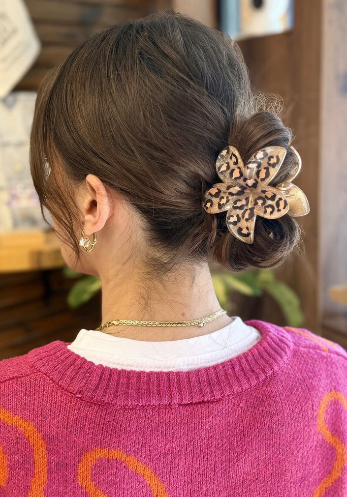 Leopar Desenli Lotus Mandal Toka