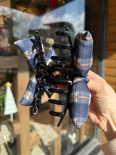 Ekoseli Dolgu Fiyonk Mandal Toka Lacivert