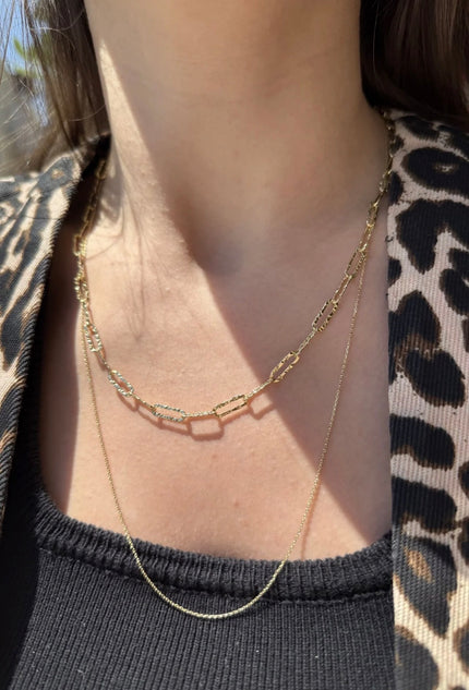 VIP İnce Zincir Kolye 60 cm 14K