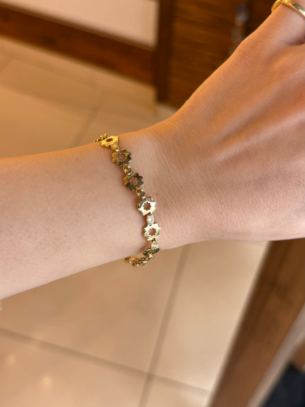 VIP Çiçek Motifli Bileklik 17 + 3 cm