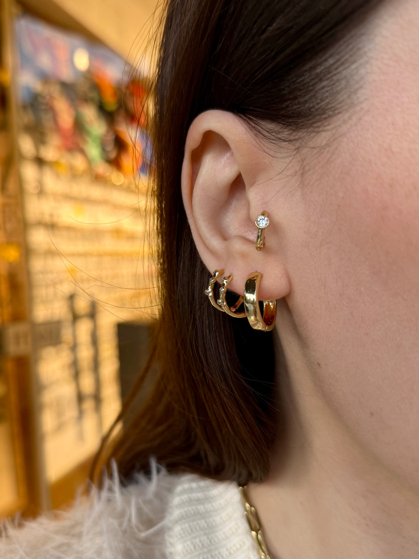 VIP Sade Halka Küpe