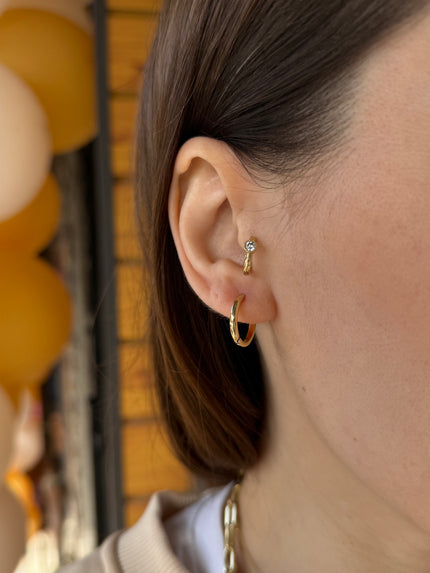 VIP Sade İnce Halka Küpe