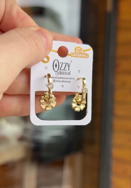 VIP Pırpır Göçmen Küpe 14K