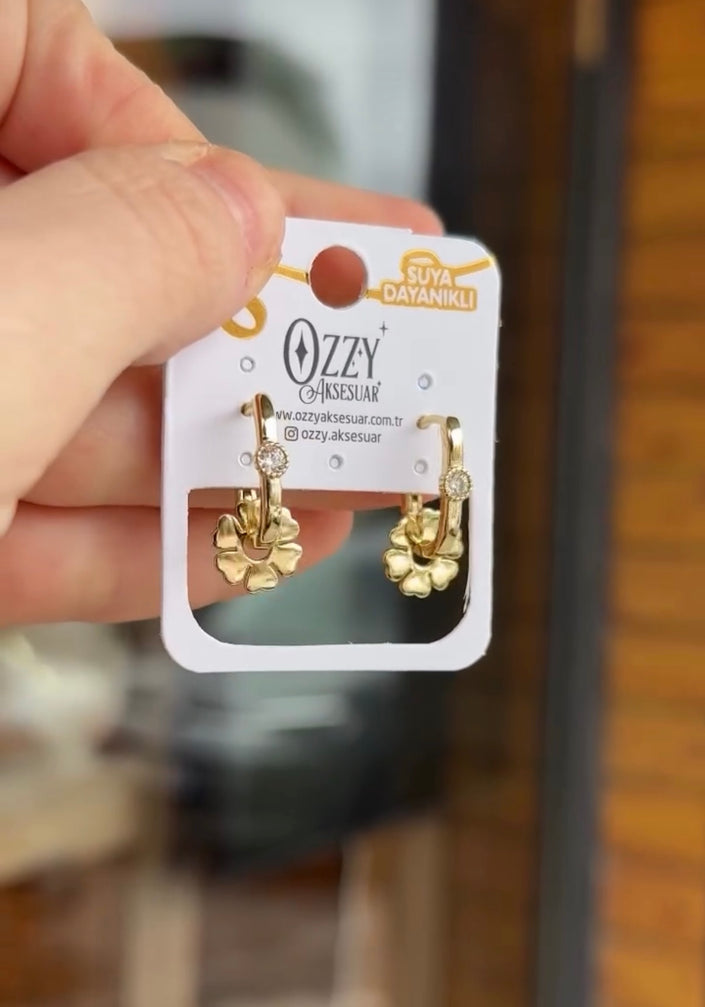 VIP Pırpır Göçmen Küpe 14K
