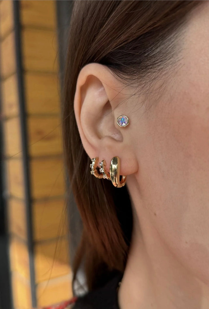 VIP Sade Damla Halka Küpe