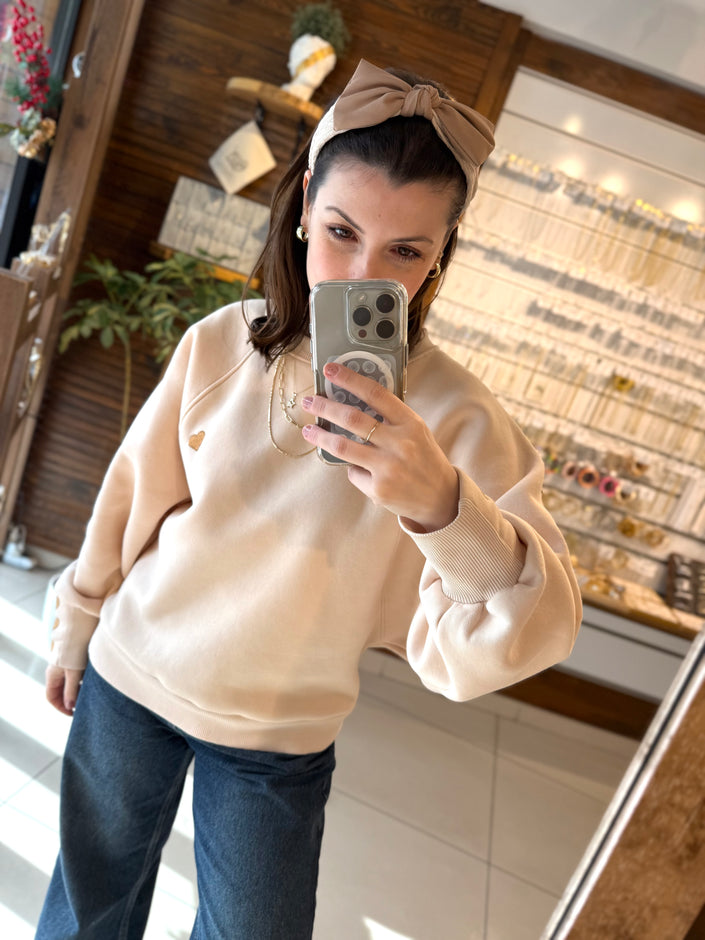 Fiyonk Detaylı Yumuşak Örgü Model Taç Toka Açık Renk