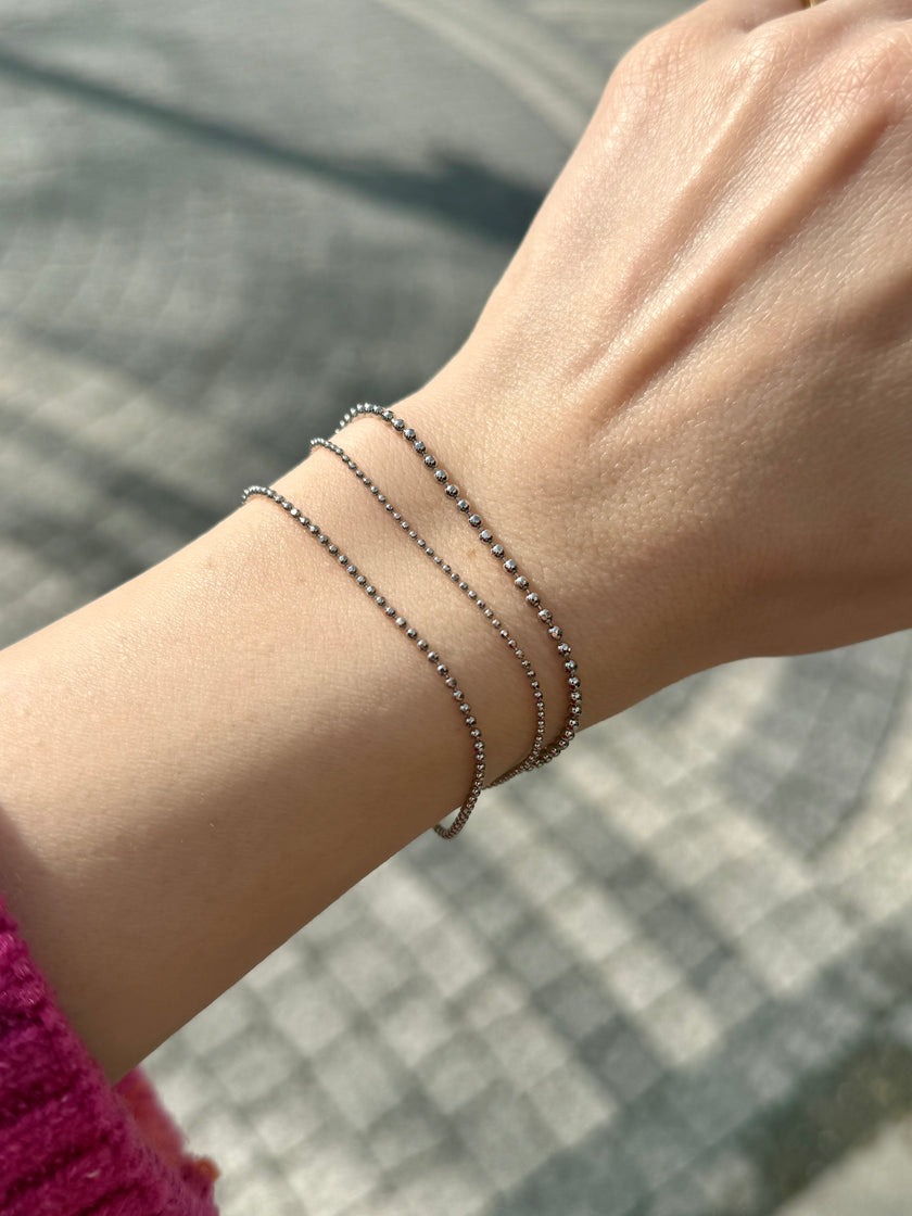 VIP 3 Zincirli Minimal Dorika Bileklik Gümüş Renk 16 + 4 cm