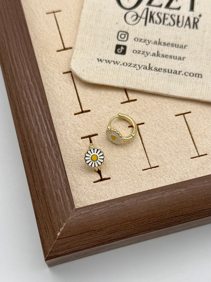 VIP Papatya Halka Küpe