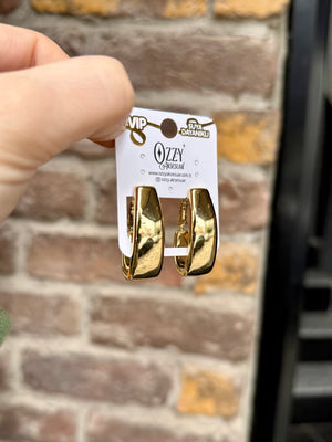 VIP Büyük Oval Damla Halka Küpe