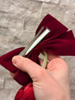 Laleli Fiyonk Pens Toka Bordo