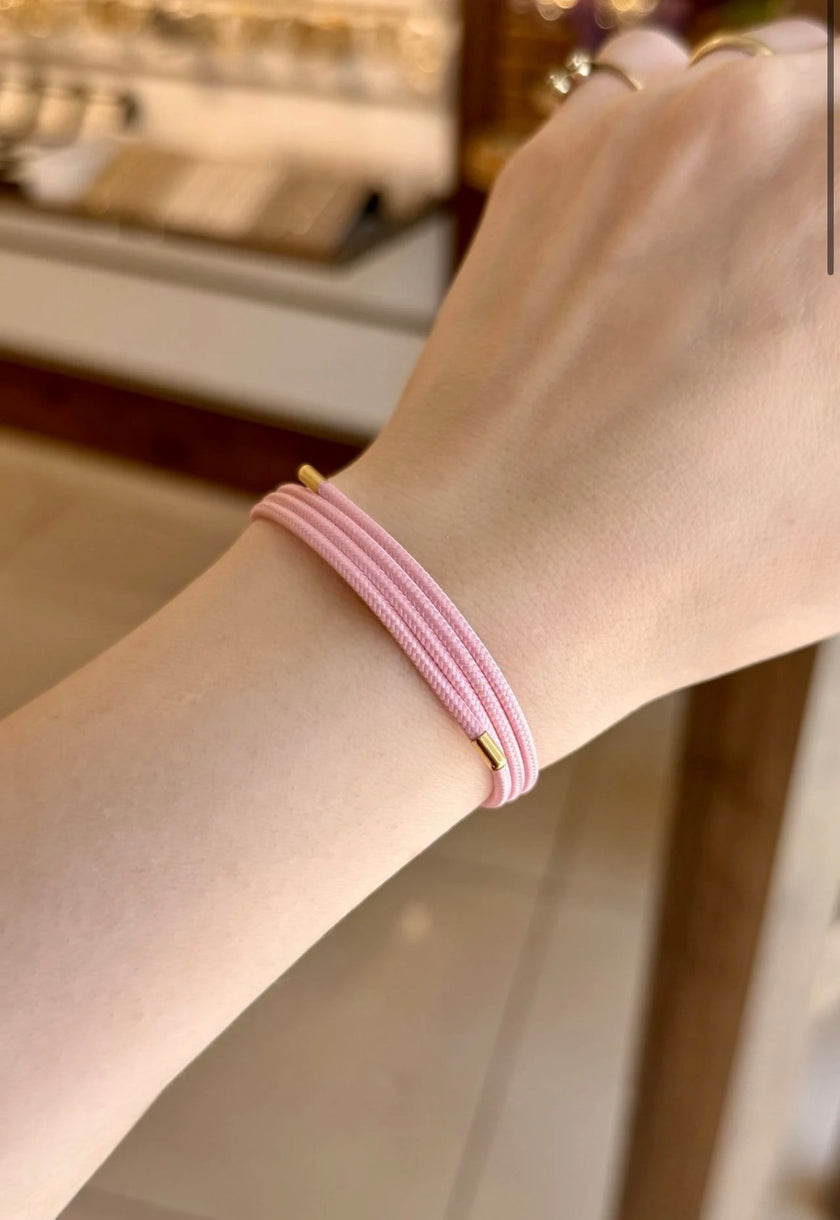 Sarılabilen Mıknatıslı Bileklik Halhal Kolye Pembe