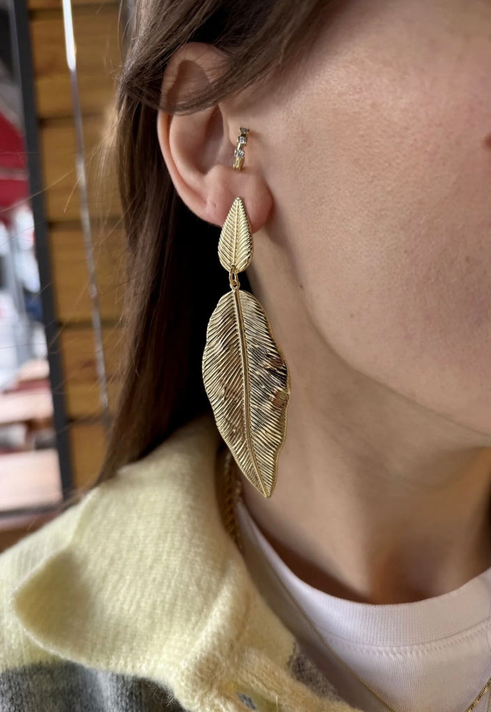 Sallantılı Yaprak Küpe