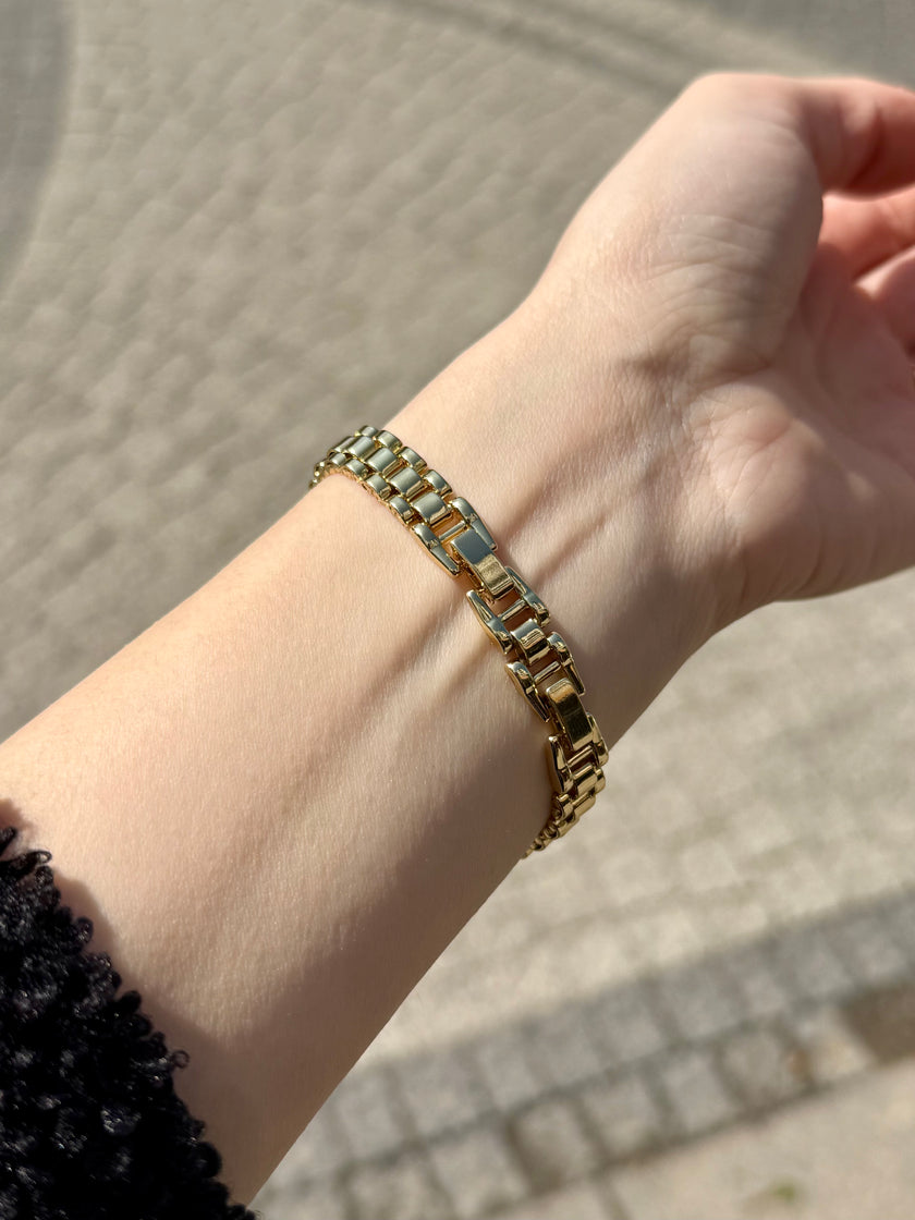 VIP Ortası Sık Zincir Hasır Bileklik 17 + 2 cm