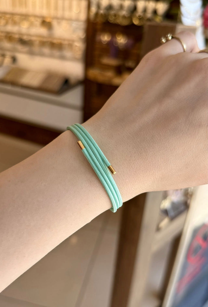 Sarılabilen Mıknatıslı Bileklik Halhal Kolye Turkuaz