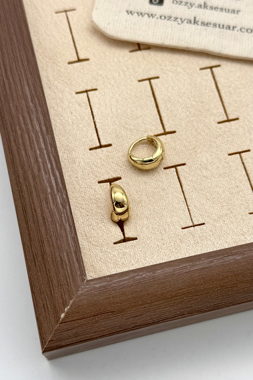 VIP Bombeli Küçük Halka Küpe