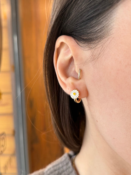 VIP Papatya Halka Küpe