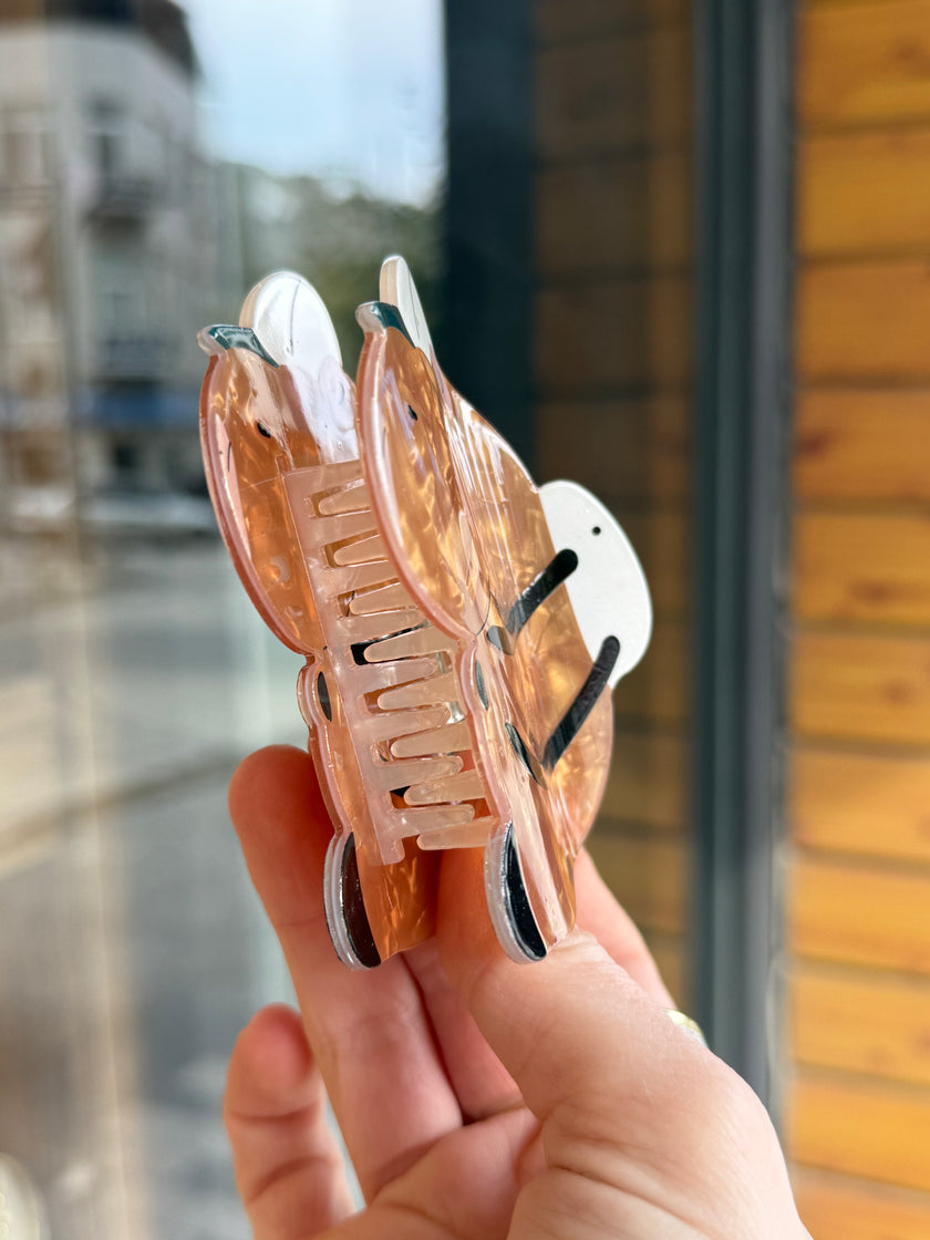 Sedefli Kapibara Model Asetat Sağlam Mandal Toka