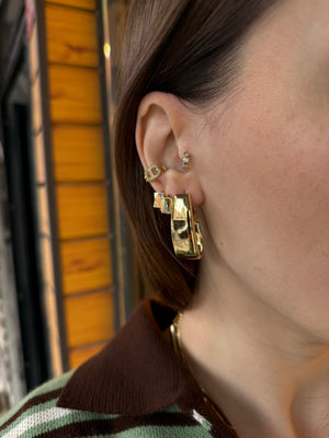 VIP Büyük Oval Damla Halka Küpe