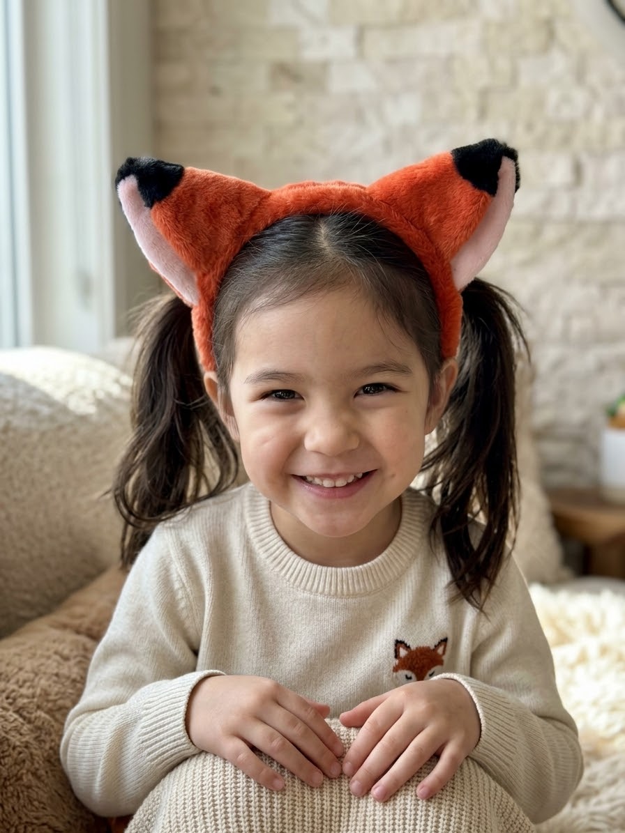 Peluş Tilki Taç Toka