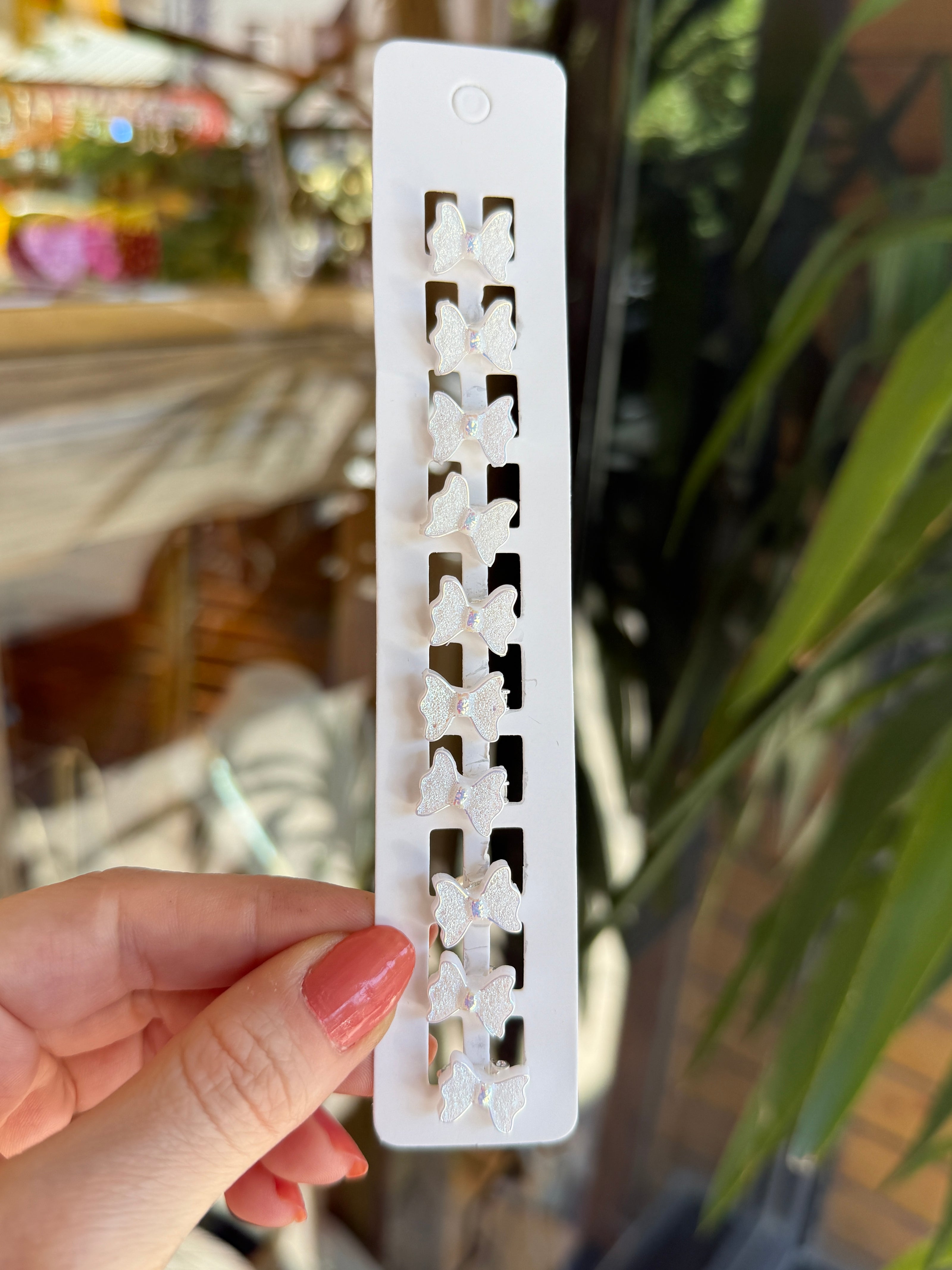 10' lu Saç Küpesi Toka Simli Fiyonk Model