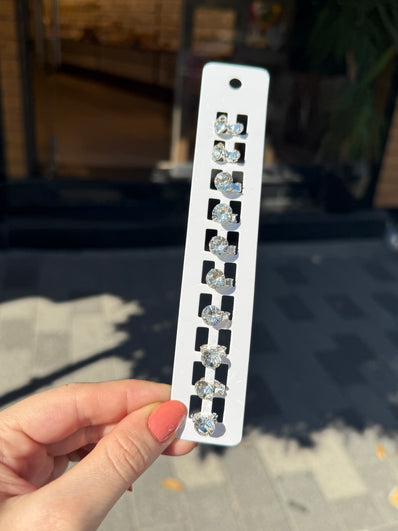 10' lu Saç Küpesi Toka Tek Taş Model
