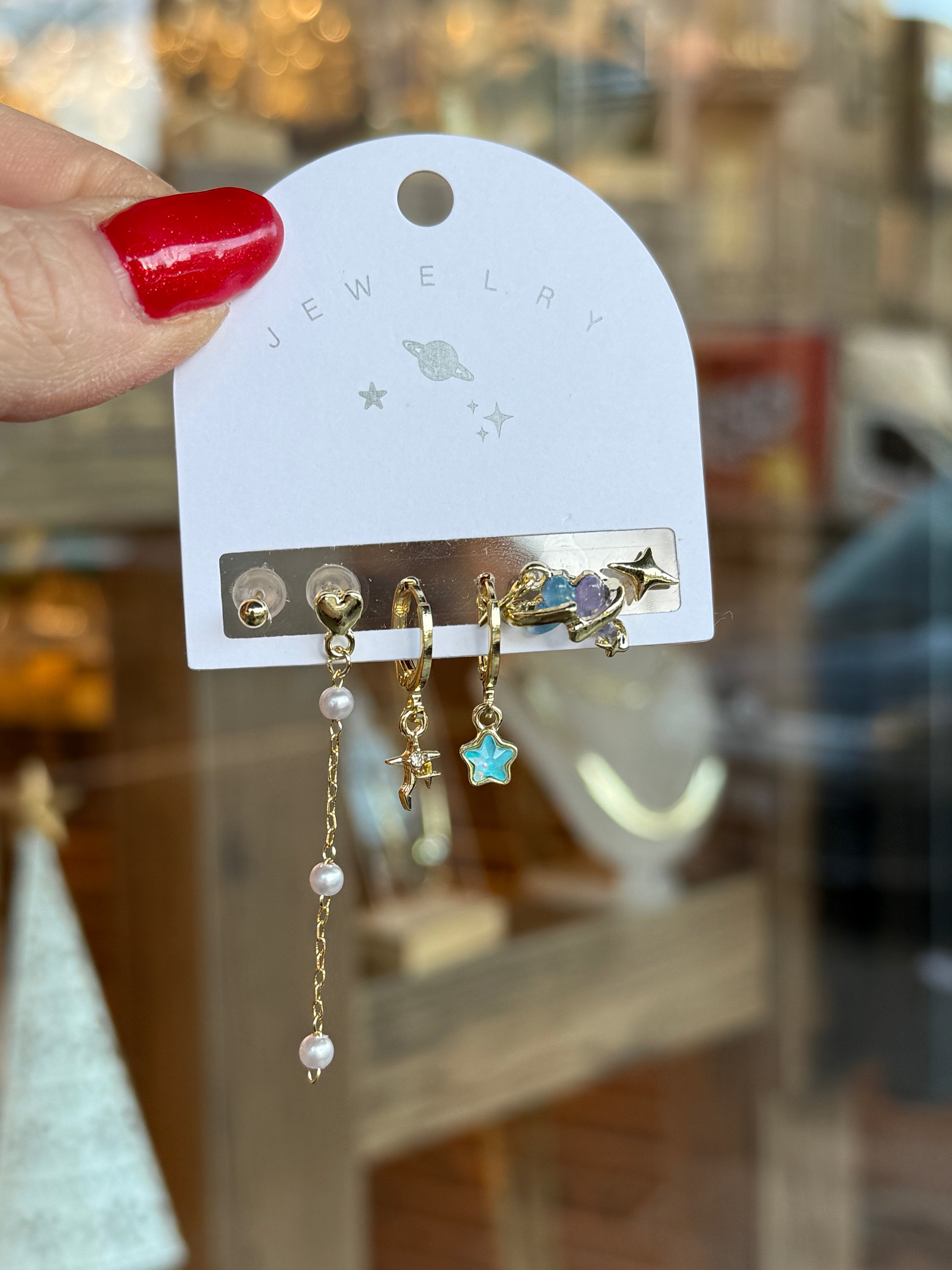 6'lı Set Küpe Kelebek Detaylı