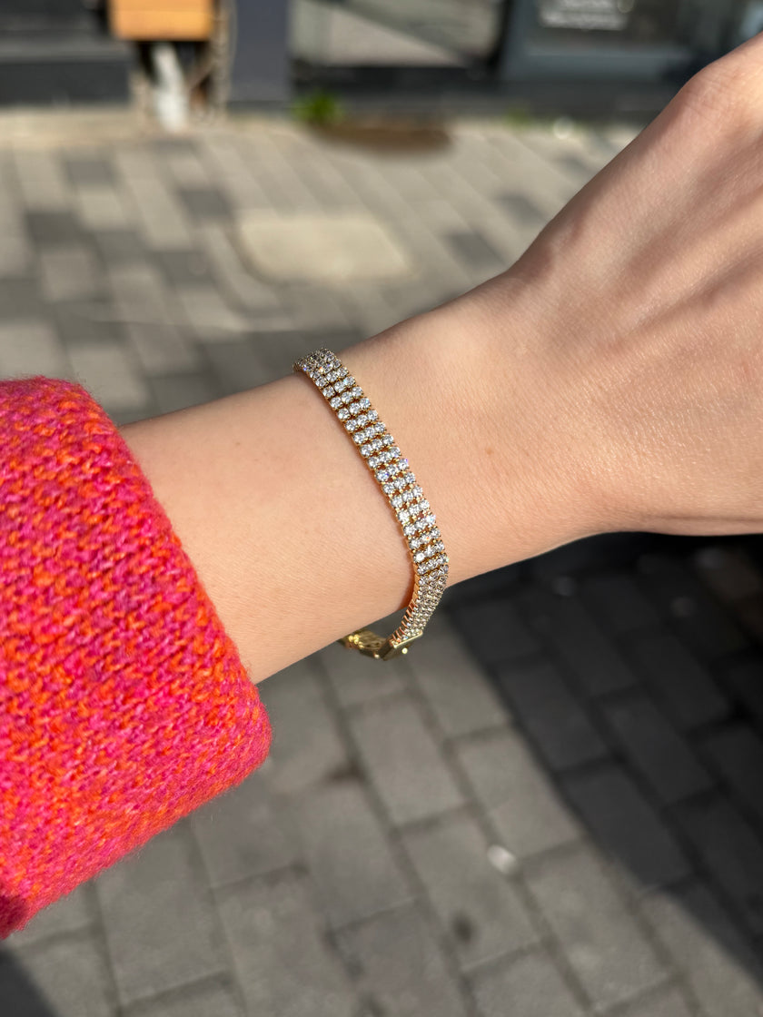 VIP 3 Sıralı Su Yolu Bileklik 16 + 3 cm