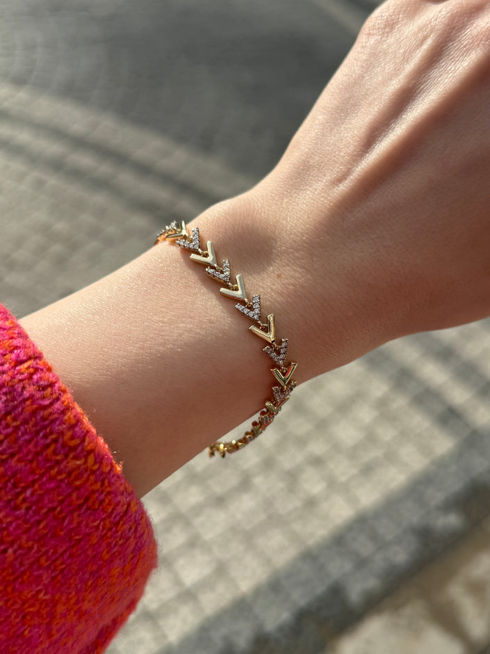 VIP Taşlı Martı Model Bileklik 17 + 2 cm